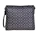 Coach Outline Signature File Bag Crossbody - Black/Smoke/Black