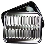 Porcelain Broiler Pan with Chrome Grill