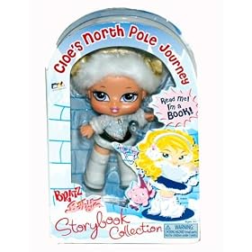 Bratz Babyz Storybook Collection 5 Inch Doll - Cloe's North Pole Journey with Hairbrush and Story Book