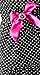 Flirty Aprons FA:GM-21003 Girls Apron, Black/White/Pink