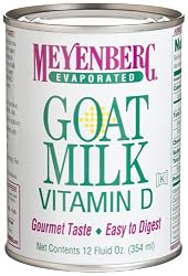 Meyenberg Evaporated Goat Milk, 12-Ounce Cans (Pack of 12)
