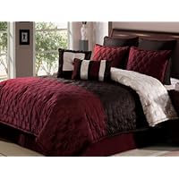12 PC. HAMILTON STITCHED OVERSIZED COMFORTER SET W/ SHEETS, PILLOWS, SHAMS