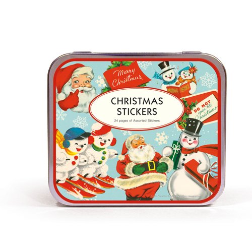 Cavallini Christmas Stickers 24 assorted Sheets 
