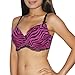 Womens XOXO Lingerie Perfectly Fit Padded Underwired Soft Cup Bra / Underwear - Purple & Black (Size: US:38C UK:38D EU:85D)