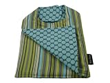 Bella Tunno Reversible Bib in Funky Monkey Stripe / Funky Monkey Moon
