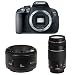 Canon EOS Rebel T5i 18.0 MP CMOS Digital Camera with 3-inch Touchscreen and Full HD Movie Mode (with EF 75-300mm f/4-5.6 III + EF 50mm f/1.8 II)