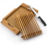 Relaxdays tagliere in bamb� con grigl...