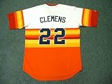 ROGER CLEMENS Houston Astros Majestic Cooperstown Home Throwback Baseball Jersey, LARGE