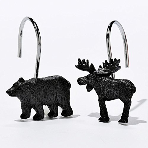 DS HOME Woodland Shower Curtain Hooks (Set of 12)