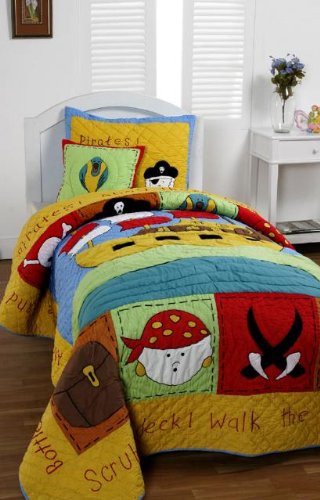 Treasure Island Twin Quilt 3 Pcs Set