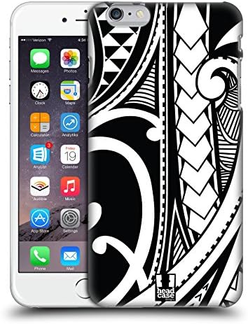 Head Case Designs Ornate Swirl Samoan Tattoo Protective Snap-on Hard Back Case Cover for Apple iPhone 6 Plus 5.5
