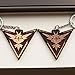 Pokemon Go Team Instinct Keychain Team Yellow by Inked and Screened Laser Engraved in Cherry