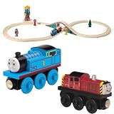 Thomas & Friends Wooden Railway Water Tower Figure 8 Set Plus Wooden Railway Thomas the Tank Engine and Salty Bundle