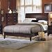 Queen Homelegance Bourgeois Contemporary Panel Bed in Cherry Finish