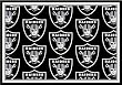 Oakland Raiders 5' 4" x 7' 8" Team Repeat Area Rug (Black)