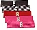 Hip Hop 50's Shop 1950s Style 3” Wide Elastic Cinch Belt for Women Junior and Plus Sizes Handmade in the USA (Hot Pink M/L)