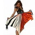 Sommerkleid Tanzkleid mit Streifen, verschiedene Farben