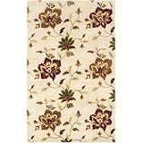 Safavieh Jardine Collection JAR811A Handmade Ivory Wool Area Rug, 8-Feet by 10-Feet