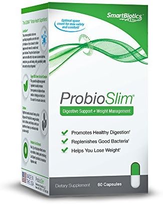 SmartBiotics Probioslim Digestive Support Plus Weight Management Capsules, 60 Count by ProbioSlim