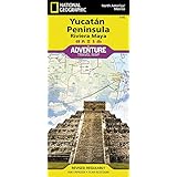 yucatan peninsula riviera maya mexico national geographic adventure map