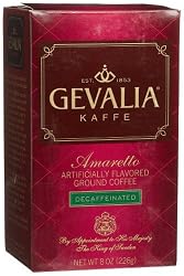 Gevalia Amaretto Ground Coffee, Decaffeinated, 8-Ounce Packages (Pack of 3)