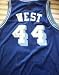 Jerry West autographed Lakers Adidas throwback jersey