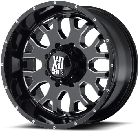XD-Series 808 Gloss Black Wheel with Milled Accent (18x9"/5x5")