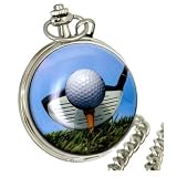 Ravel Golf Pocket Watch on a 15 Chain
