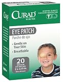 Curad Eye Patch, Non-Woven (Paper), 2 1/4 Inches X 3 1/8, Inches 20 count, (Pack of 3)