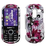 EMPIRE Purple Flower Design Snap-On Cover Case for MetroPCS Samsung Message ....
