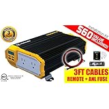 KRI&Euml;GER&reg; 1100 Watt 12V Power Inverter Dual 110V AC outlets, Installation kit included, Automotive back up power supply for Blenders, vacuums, power tools and more. MET approved according to UL and CSA standards.