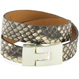 Leighelena Jigsaw Natural Python Buckle Double