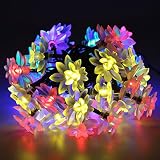 Deckey Multi-color (red, yellow, blue, green) the Shape of Lotus 6.8m/22.4FT 50 Superbright LED High Quality Solar String Lights
