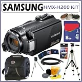 Samsung HMX-H200 HD Camcorder with 20x Optical Zoom and 2.7-inch Touch Screen LCD + 8GB Deluxe Accessory Kit