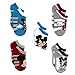 Mickey Mouse Toddler Boys 5 pack Socks (4-6, Mouse No Show)