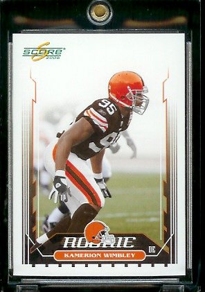 2006 Score Factory Set Single Card # 409 Kamerion Wimbley (RC) Rookie Card - Cleveland Browns - NFL Football Cards