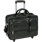McKlein USA Clinton Leather Wheeled 17 Laptop Case