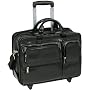 McKlein USA Clinton Leather Wheeled 17" Laptop Case