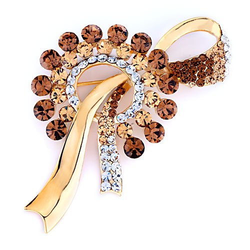 Brown Crystal Ribbon