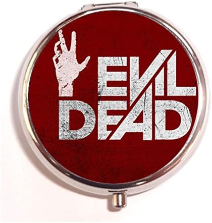 Evil Dead Custom Fashion Round Pill Box Medicine Tablet Holder Organizer Case for Pocket or Purse