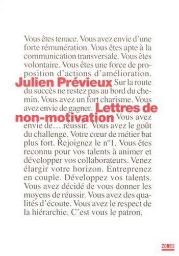 Lettres de non-motivation