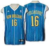 New Orleans Hornets PEJA STOJAKOVIC #16 Men's NBA Replica Jersey, Blue
