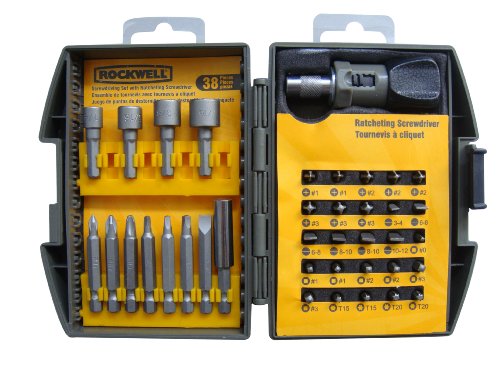 Rockwell 111600 Driver Bit Set, 38-Piece