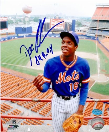Dwight Gooden Autographed/Hand Signed 8x10 Photo (New York Mets 1986 World Series Champion) Rare Cla