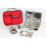 PlanetBox - Waste Free Metal Lunchbox - Red Carry Bag