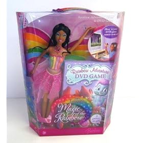 Click here to buy Barbie Fairytopia Magic of the Rainbow: Rainbow Adventure - Elina and DVD Game (African American) by Mattel.