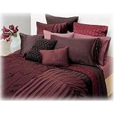 Dkny Mystic Forest King Sheet SET 4pcs Solid Wine