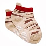 1Ｐスニーカー丈迷彩柄　チャ　9-12cm