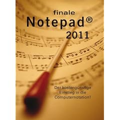 Finale NotePad 2011 Deutsch, Notensatz, Notationssoftware