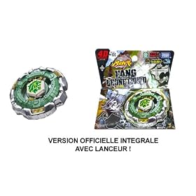 Beyblade Fang Leone (�volution de Rock Leone) - Version officielle int�grale avec lanceur - Troisi�me saison Beyblade 4D